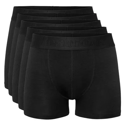 Produktbild von Resteröds 5er Pack Organic Baumwolle Retro Short / Pant Mit Baumwolle, Bequemer Logo-Bundgummi, Weich und elastisch