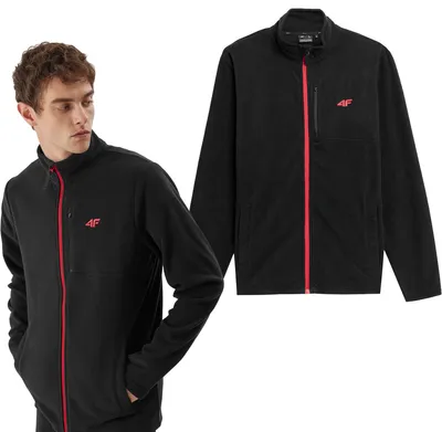 Produktbild von 4F Herren Fleece-Sweatshirt Regular Fit Tflem122 20S R-S