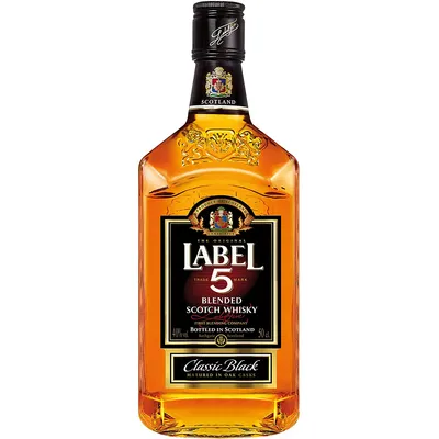 Produktbild von Label 5 Classic Black Blended Scotch Whisky 40 Prozent 500ml