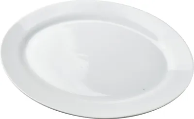 Produktbild von Servierplatte Porzellan Basic BASIC 35 x 24 x 3 cm Weiß 1 Stück