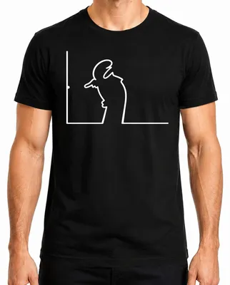 Imagen del producto de Camiseta para hombre, marca Linea Balum, diseño "Strichmännchen" de Osvaldo Cavandoli, color , talla M