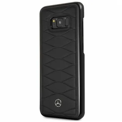 Productafbeelding van Telefoontasje Mercedes Pattern Line voor Samsung Galaxy S8 Plus - Zwart