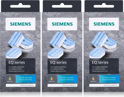 Produktbild von 3x Siemens EQ.series TZ80002A Entkalkungstabletten 2in1 für Kaffeevollautomaten