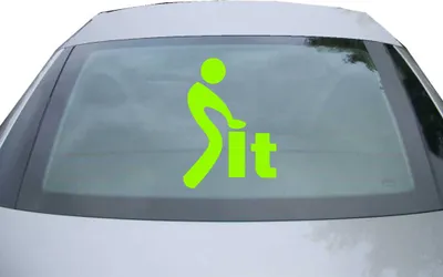 Produktbild von Indigos UG - Aufkleber Heckscheibe & Motorklappe DE6458 - neongrün - 600x428 mm - It - Auto Scheiben Fenster Heckklappe Tuning Racing JDM - Die cut