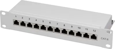 Image de LogiLink 25,40cm (10") Patch Panel Kat.6, Klasse E, geschirmt, 1 HE (NP0041)