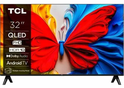 Produktbild von TCL 32S51K – QLED-Fernseher 32 (81 cm) – Full HD 1920 x 1080 – HDR10 – Android TV – 2 x HDMI 1.4 – WLAN