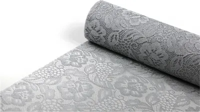 Produktbild von SIZOLACE® ROSE, Spitzen-Optik, Tischläufer, Tischband 30cm/5m Silber