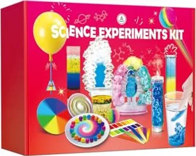 Produktbild von UNGLINGA 40+ Experimente für Kinder, Experiment Geschenke Jungen Mädchen Chemiebaukasten Experimentierkasten Labor Kindern Kreativ Geschenkideen