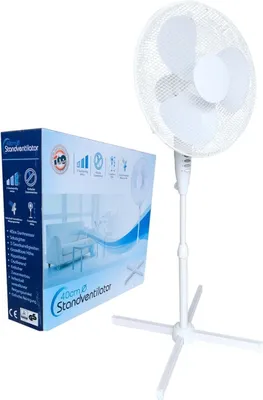 Produktbild von ito ELECTRONICS Standventilator mit Oszillation WLSF-4043 40cm drehbar weiß
