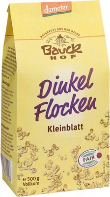 Produktbild von Bauckhof Dinkelflocken Kleinblatt demeter 500g