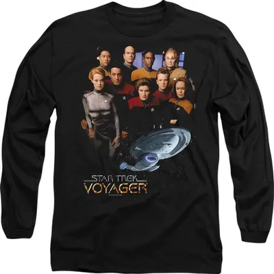 Produktbild von Star Trek - "Voyager" T-Shirt für Herren/Damen Uni TV10177 (XL) (Schwarz)