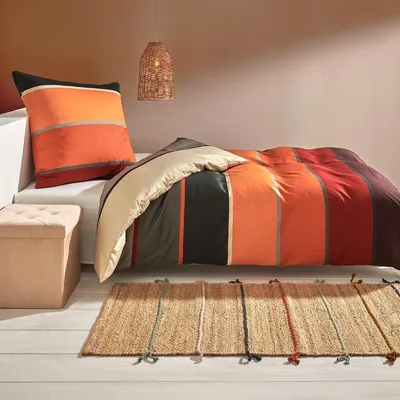 Produktbild von Traumschlaf Mako-Satin Bettwäsche Orlando 200x200 cm + 2x 80x80 cm terra