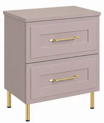 Imagen del producto de Mueble de baño de pie, 60 cm, frente con textura de listones, 19 mm, acabado en madera de cachemira y panel de cachemira, tiradores en dos colores, dimensiones: 60 x 46 x 73,6 cm, Imagen generada por IA