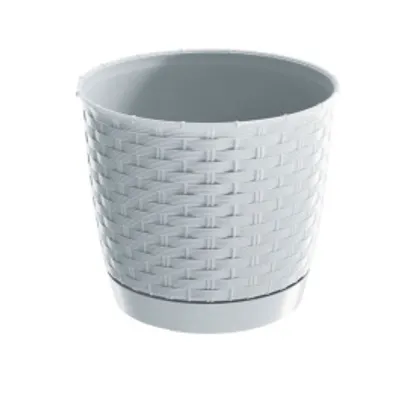 Zdjęcie produktu dla doniczka 25cm RATOLLA ROUND DRLO250-S449 biały plastik PROSPERPLAST