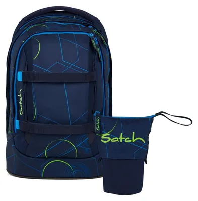 Produktbild von Satch, Schulrucksack-Set PACK Blue Tech 2-teilig, ab 5. Klasse