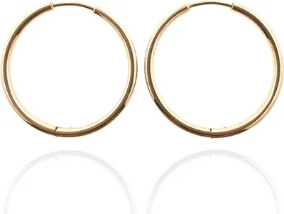 Produktbild von 316L Chirurgenstahl Creolen Ohrringe Innendurchmesser 10-18mm in verschiedenen Farben Farbe - Gelbgoldfarben Innendurchmesser - 16 mm Creolenstärke - 1,6 mm