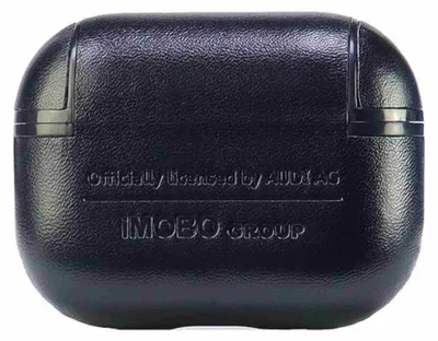 Obrázok produktu pre Audi Kožený kryt Airpods Pro 2 s veľkým logom čierny/čierny Au-App2-Gt/D3-Bk