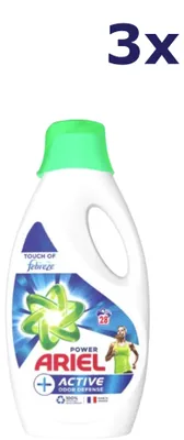 Produktbild von 3x Ariel Liquid – 28 sc 1,26 l – + Waschmittel mit Active Odor Defense