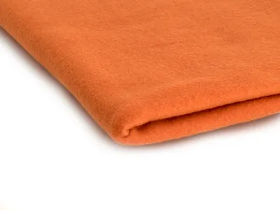 Produktbild von Polar Fleece Stoffe 200 g/m2 Hell orange 50 x 155 cm