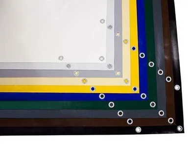 Productafbeelding van Sterk Wit PVC Zeil 700 g/m² met Zeilringen - Scheurvast en Weerbestendig - 2.5 x 6 Meter