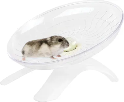 Produktbild von Hamster Flying Saucer Silent Running Exercise Wheel for Gerbil, Rat, Mouse, Igel Small Animals