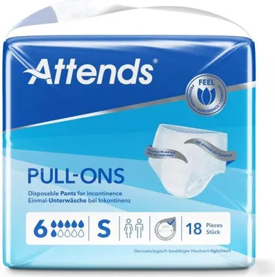 Image de ATTENDS Pull-Ons 6 Small - 4 paquets de 18 protections
