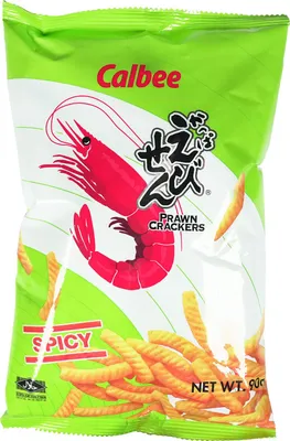Produktbild von Calbee Prawn Crackers Spicy 90g