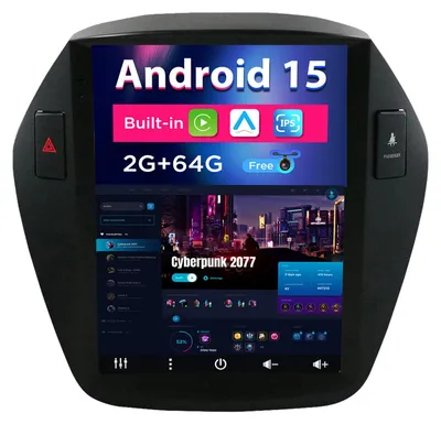 Obrázek produktu pro Android 13, autorádio pro Hyundai IX35 (2010-2017) - 2 GB RAM + 32 GB úložiště - Bezdrátové CarPlay a Android Auto