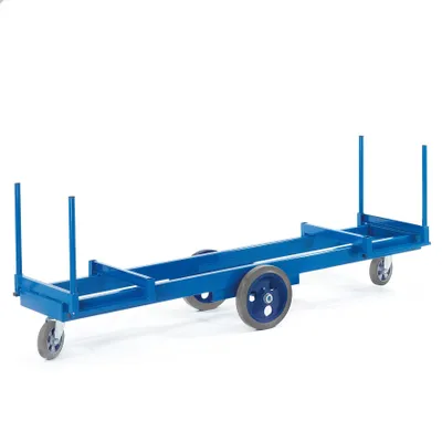Produktbild von Rollcart Langmaterialwagen 2500 x 600 x 420 mm LxBxH Elastikvollgummi