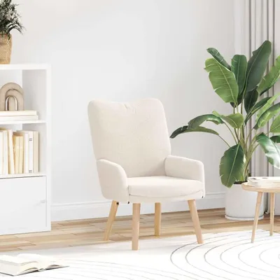 Immagine prodotto di Poltrona color crema in tessuto sherpa, dimensioni 63 x 67 x 94 cm