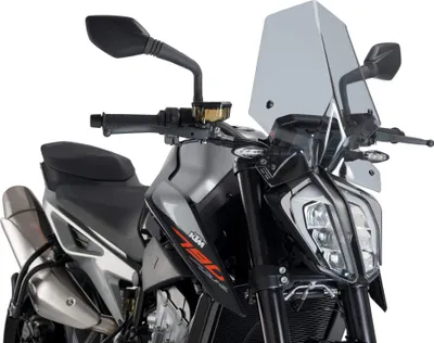 Image de PUIG naked sport screen smoked clear ABE approved for Ktm