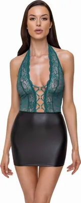 Produktbild von Cottelli - Kleid schwarz/petrol