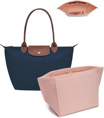 Produktbild von Famanu Handtaschen Organizer mit mehreren Fächern - Pink, Klein