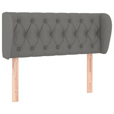 Immagine prodotto di vidaXL Testiera con orecchie Grigio scuro 103x23x78/88 cm Tessuto