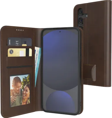 Produktbild von EAZY CASE Business Hülle für Samsung Galaxy S24 FE klappbar, Premium Kunstleder Handyhülle mit Kartenfach