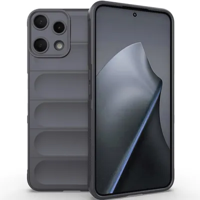 Immagine prodotto di Custodia per Nothing Phone 3A Lite in morbido TPU e silicone, resistente agli urti, colore grigio scuro