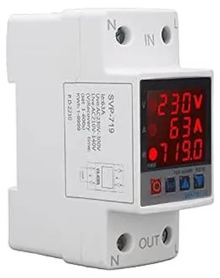 Zdjęcie produktu dla Ochrona przed przepięciami 63A, AC220V - Bezpieczeństwo przeciwpożarowe - Ochrona przed przepięciami do użytku domowego i elektrycznego
