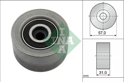 Produktbild von INA 532 0992 10 Umlenkrolle Zahnriemen für VW Passat Variant (3G5, CB5) T-Roc (A11) Touran (5T1) Golf VIII Schrägheck (CD1) TIGUAN (AD1) ARTEON