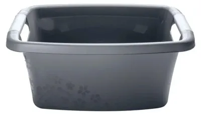 Produktbild von Rotho Blumen Wäschekorb 12l Anthrazit