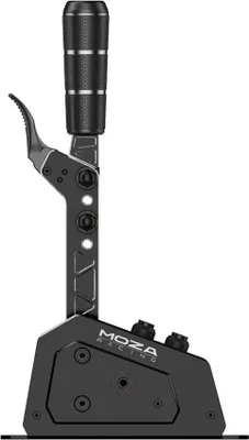 Zdjęcie produktu dla Moza Racing RS059, Dodatkowa dźwignia zmiany biegów Racing, Czarny, Aluminium, Metal, 0 - 64 mm, 52 mm, 182 mm