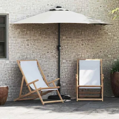 Obrázok produktu pre Maison Exclusive – záhradný slnečník, farba piesok, rozmer 294 x 150 x 223 cm, materiál: polyester a oceľ