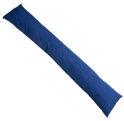 Produktbild von Sunlusso Tür-Zugluftstopper Blau, 97 x 15 cm – Stoff-Türrolle gegen Kälte und Zugluft, waschbar