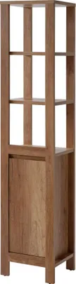 Produktbild von Meublorama CD-CLASSIC-OAK-800-FSC*1C/27KG, Braun, 1 Tür(en), 4 Regale, 350 mm, 400 mm, 1860 mm