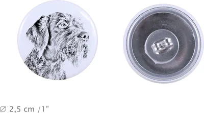 Produktbild von Deutsch Drahthaar - einzigartige Hund-Ohrringe, Ihr Haustier als Schlüsselanhänger, Eigenmarke Art-Dog