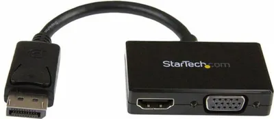 Immagine prodotto di StarTech.com DP2HDVGA cavo e adattatore video 0,15 m Nero