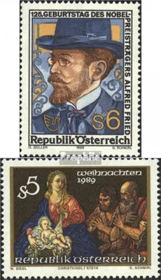Produktbild von Briefmarken Österreich 1989 Mi 1976,1977 (kompl.Ausgaben) postfrisch Sondermarken