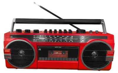 Obrázek produktu pro MEGALU Retro kazetový přehrávač s rádiem Bluetooth a nahráváním