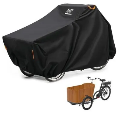 Produktbild von Lastenrad Abdeckung 420D Oxford Wasserdicht Extra Lang 220x100x105cm UV-Schutz Winddicht