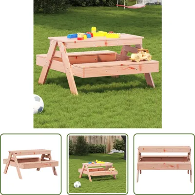 Produktbild von The Living Store Picknicktisch für Kinder 88x97x52 cm Massivholz Douglasie