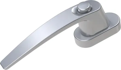 Immagine prodotto di BASI - Maniglia per finestra - FG 514 - con serratura a pulsante - alluminio argento - 7554-0010
